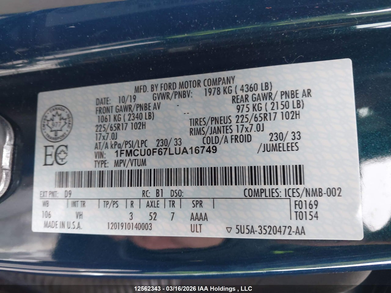 Image #/images/mount/1FMCU0F67LUA16749_09.jpg for vehicle