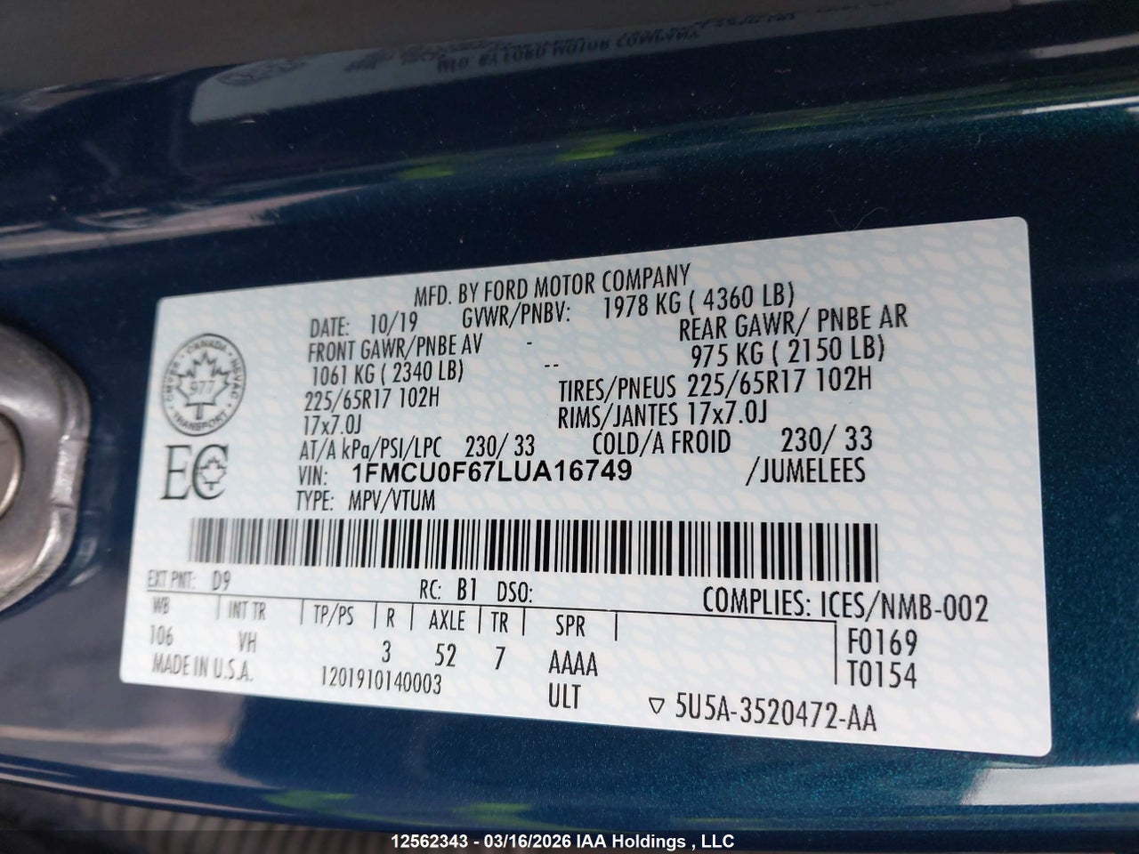 Image #/images/mount/1FMCU0F67LUA16749_19.jpg for vehicle