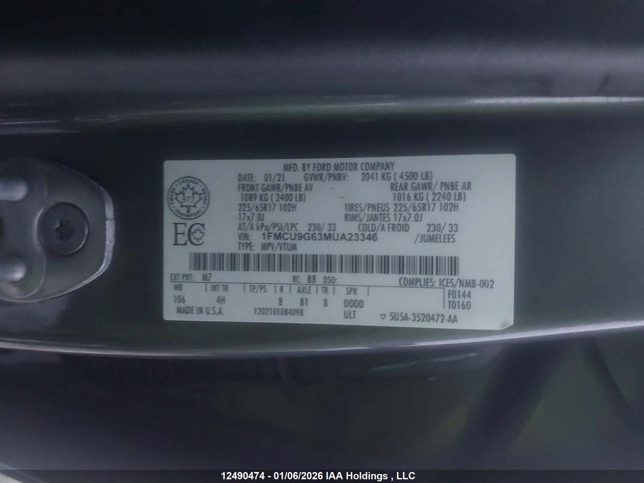 Image #/images/mount/1FMCU9G63MUA23346_09.jpg for vehicle