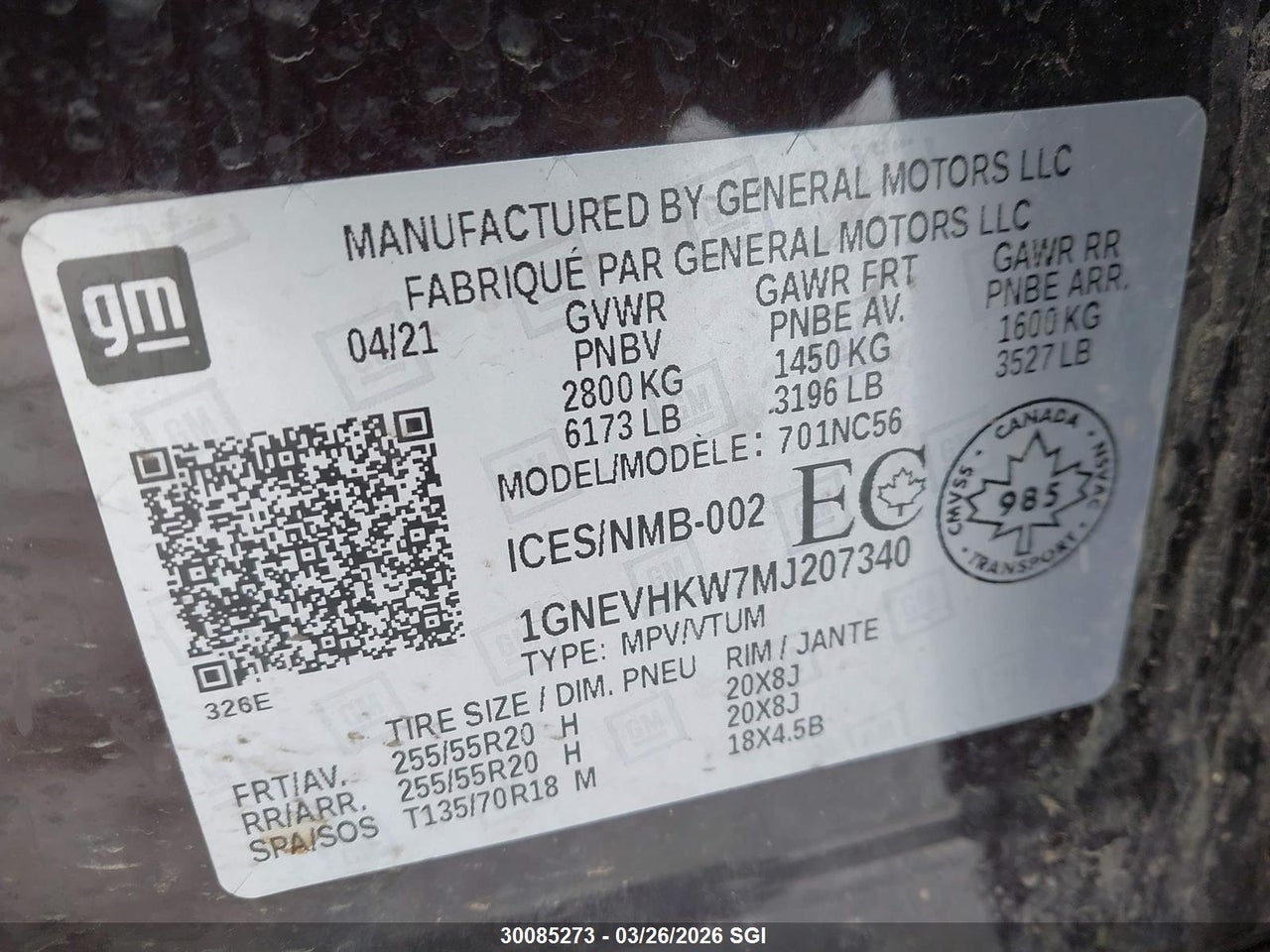 Image #/images/mount/1GNEVHKW7MJ207340_09.jpg for vehicle