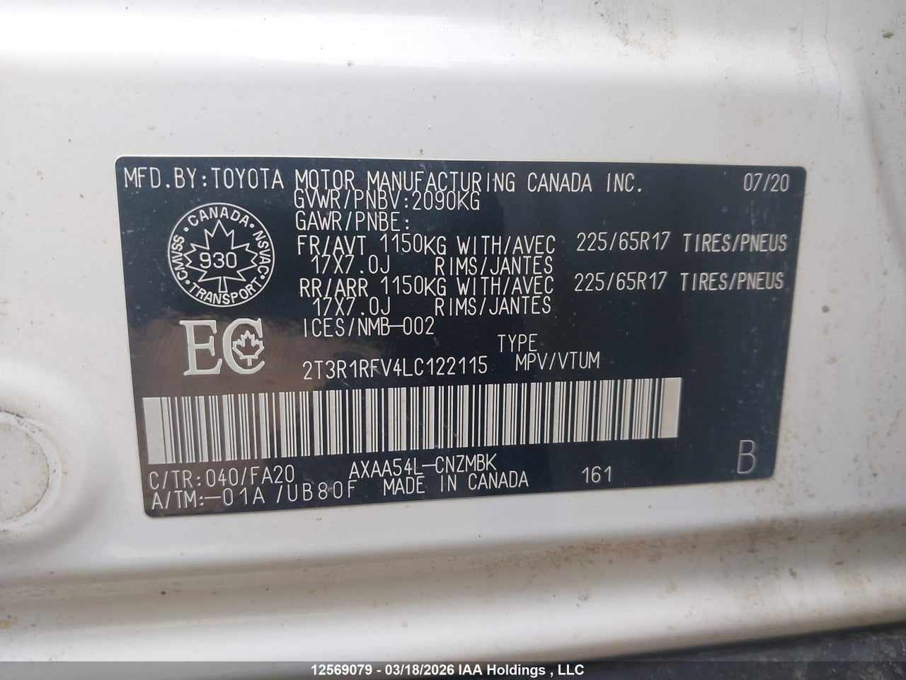 Image #/images/mount/2T3R1RFV4LC122115_09.jpg for vehicle