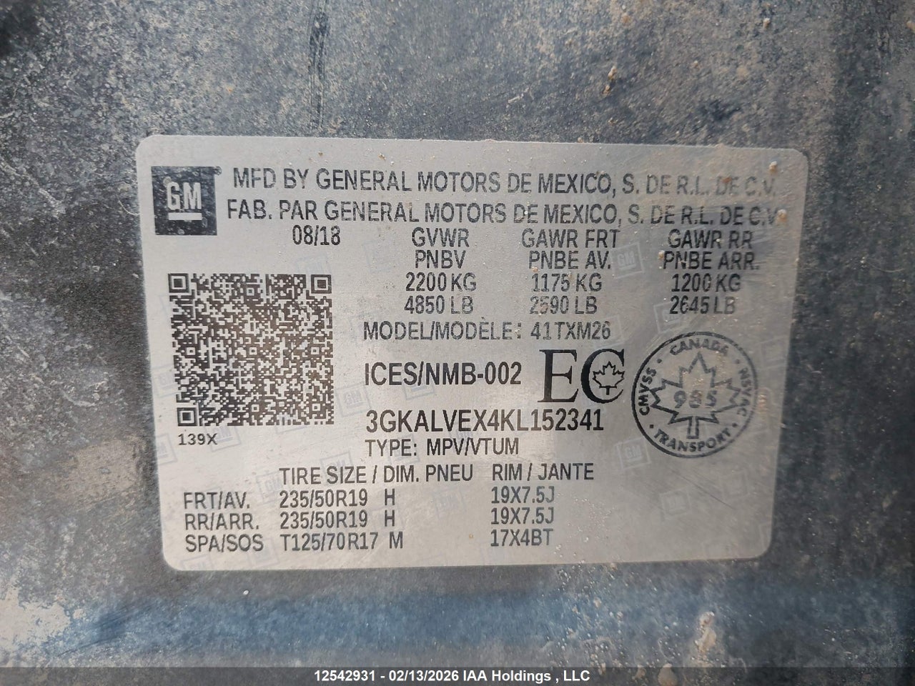 Image #/images/mount/3GKALVEX4KL152341_09.jpg for vehicle