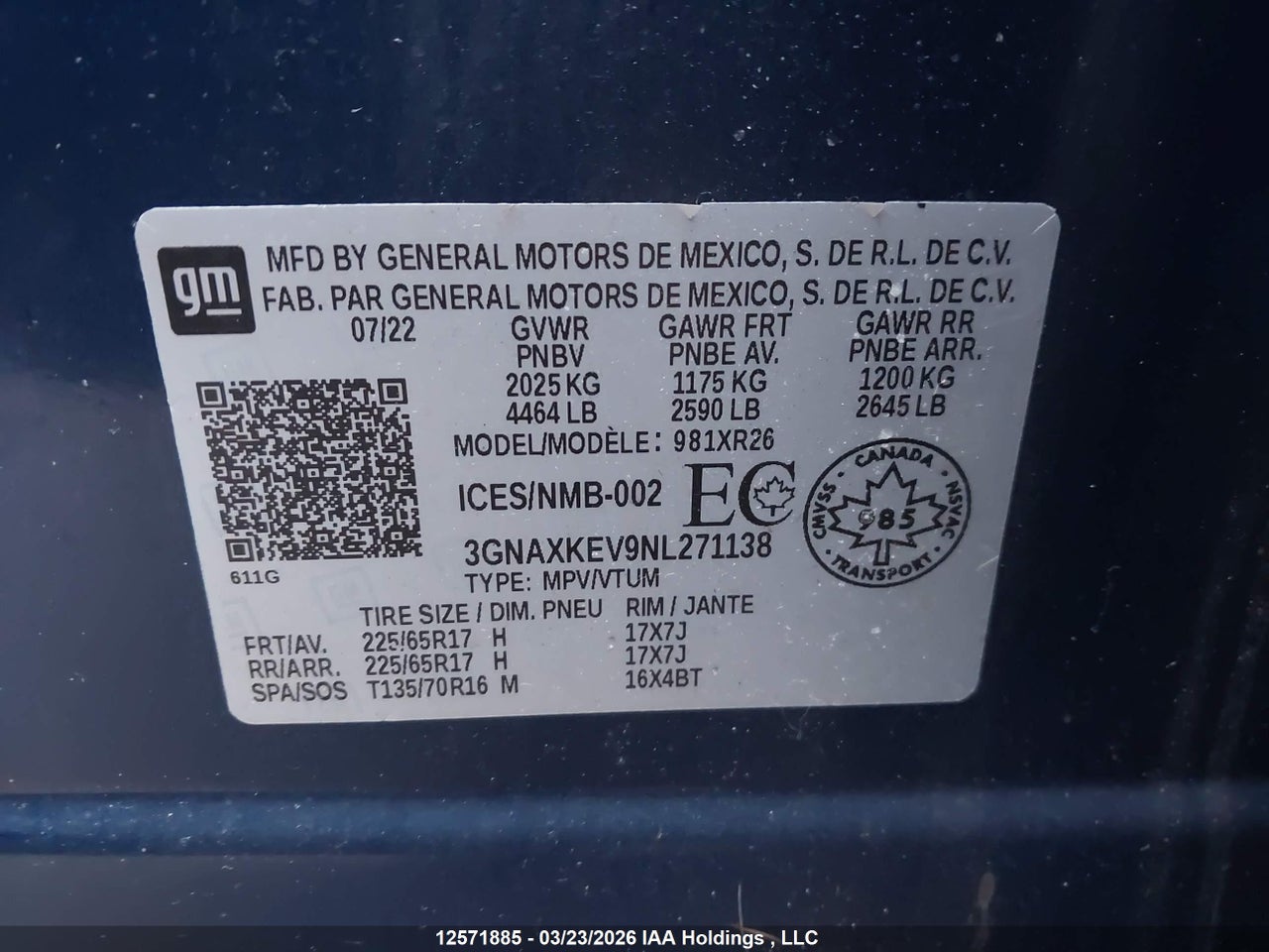 Image #/images/mount/3GNAXKEV9NL271138_09.jpg for vehicle