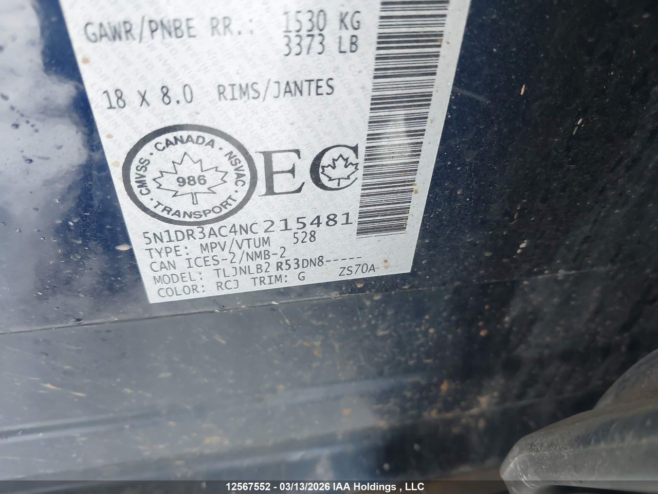 Image #/images/mount/5N1DR3AC4NC215481_09.jpg for vehicle