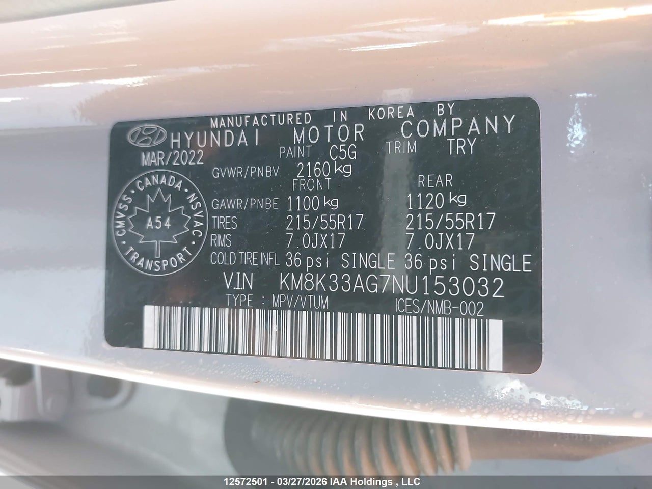 Image #/images/mount/KM8K33AG7NU153032_09.jpg for vehicle